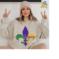 fleur de lis, mardi gras sweatshirt, mardi gras festival, new orleans sweatshirt, louisiana sweatshirt, carnival sweater