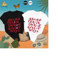 alphabet i love you shirt, valentine teacher shirt, teacher valentine day shirt, i love you shirt, funny valentines day