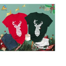 christmas reindeer shirt, red nose reindeer shirt, dasher dancer prancer shirt, christmas party gift, rudolph shirt, fun