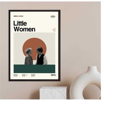 little women poster, little women pint, film poster, minimalist art, vintage poster, modern art, wall decor, home decor