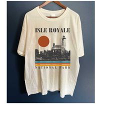 isle royale travel t-shirt, isle royale national park travel shirt, michigan national park t-shirt, isle royale national