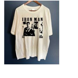 iron man movie t-shirt, iron man tee, iron man hoodie, vintage tshirt, retro t-shirt, spooky sweatshirt, short sleeve sh