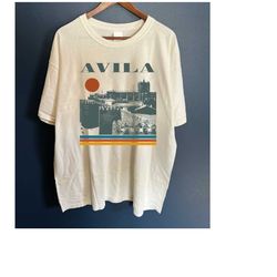 avila t-shirt, avila shirt, avila travel, spain city tees, spain t-shirt, city travel shirt, travel gifts, vintage t-shi