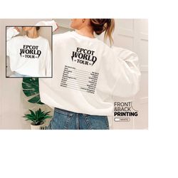 epcot world tour sweatshirt, around the world, disneyland shirt, disney vacation shirts, epcot family tee, drink around