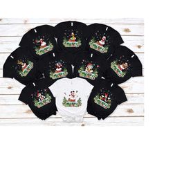 disney character christmas shirt, family christmas matching shirt, christmas party shirt, christmas group shirt, christm