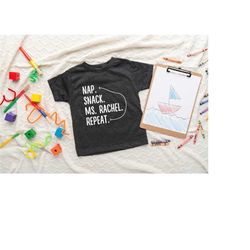 nap snack ms. rachel repeat shirt, ms. rachel shirt, gift for kids, rachel toddler shirt, ms. rachel baby outfit, song f