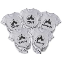 disney family vacation 2024 t-shirt, family 2024 shirt, custom family shirt, family trip shirt, disney family vacation t