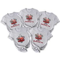 cars inspired birthday t shirt, cars lightning mcqueen theme party, personalized birthday car tee kids, race car birthda
