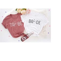 tribe bride shirt, funny bachelorette shirt, bridal party shirt,wedding finger shirt,bride ring shirt,bride matching shi