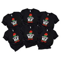 family group christmas shirt, matching christmas elf shirts, funny christmas party tees, matching family christmas shirt