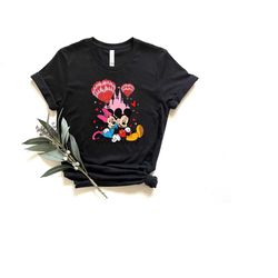 vintage mickey and minnie shirt, disney valentines day sweatshirt, disney valentine's day shirt, mickey minnie valentine