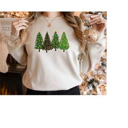 christmas tree sweatshirt,christmas sweater,christmas merry and bright crewneck,holiday sweaters for women,winter sweats