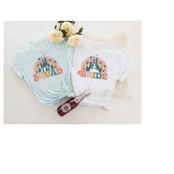 matching bachelorette disney shirts | bride shirt | squad shirt | bridesmaid shirt | maid of honor shirt | matching brid
