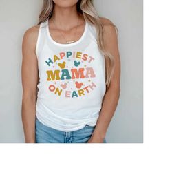 happiest mama on earth racerback tank
