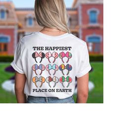 happiest place on earth shirt. matching vacation family shirt