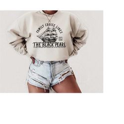 black pearl cruise lines sweatshirt | pirates of the caribbean | jack sparrow | disney sweatshirt