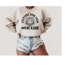 shere kahn, jungle sweatshirt, minimalist sweatshirt, women sweatshirt