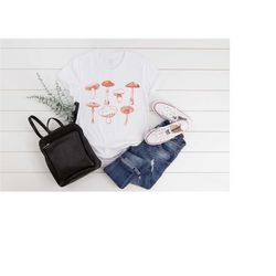 mushrooms illustration shirt, nature tshirt, vintage mushrooms print, botanical shirt, fungus shirt, retro mushrooms tee