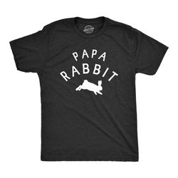 papa rabbit, funny bunny easter mens tee shirt,