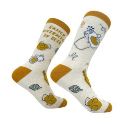 easily distracted by beer, st patrick's day socks,