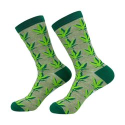 unisex cannabis columns socks , weed socks, pot