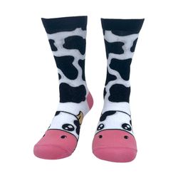 cow socks, womens farm animal socks, cute womens