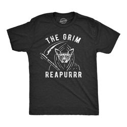 grimm reaper, the grim reapurrr, halloween shirt, cat