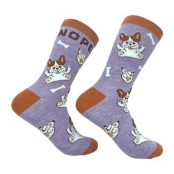 dog socks, nope dog, dog lover gifts, womens
