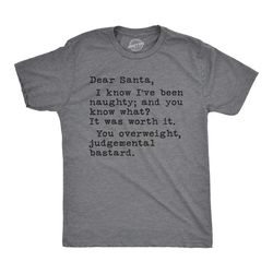 funny christmas shirt, dear santa, been naughty worth