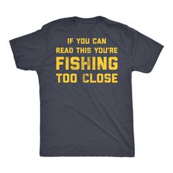 mens fishing shirt, funny fishing shirt, printed on
