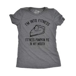 womens fitness pumpkin pie shirt, funny food shirts,