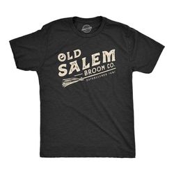 old salem broom co, unisex witch shirts, halloween