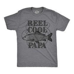 reel cool papa, fishing gift, fish shirt grandpa,