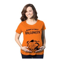 Bumps First Halloween Baby Shirt, Halloween Pregnancy Gift,