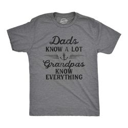 dads know a lot, grandpas know everything shirt,