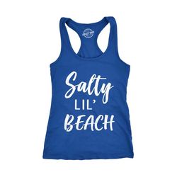 salty lil beach tank top, womens beach tank