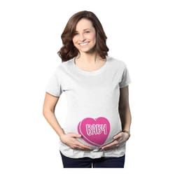 heart candy baby maternity shirt, heart valentines day