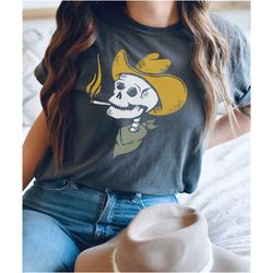 skeleton cowboy tee, desert cowboy tee, desert vibes
