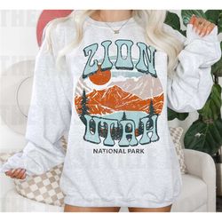 zion national park sweatshirt, zion utah sweatshirt, vintage