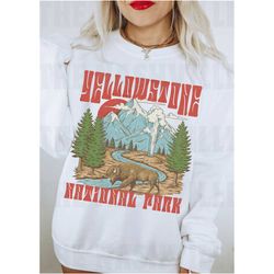 yellowstone national park sweatshirt, yellowstone sweatshirt, vintage inspired