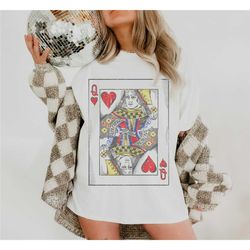 queen of hearts tee, comfort colors tee, queen