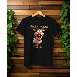 happy reindeer shirt | custom pet shirt |