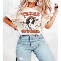 texas cowgirl tee, comfort colors tee, biggest and