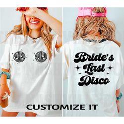 bride's last disco, custom comfort colors tee, mrs.