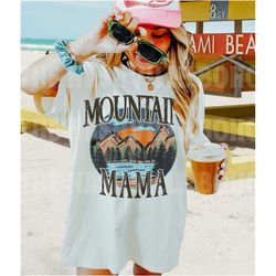 mountain mama t-shirt, vintage inspired cotton t-shirt, unisex