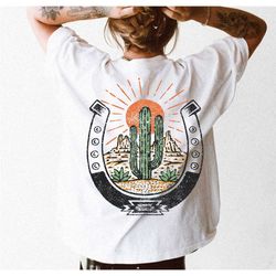 arizona desert tee, desert sun tee, boho shirt,