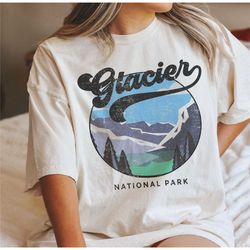 glacier national park tee, glacier t-shirt, vintage inspired