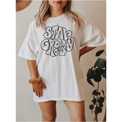 stay groovy tee, peace t-shirt, hippie tee vintage