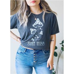 stay wild t-shirt, snake tee, mystical t-shirt, mushroom