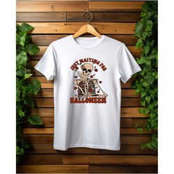 just waiting for halloween tshirt, custom halloween tee,